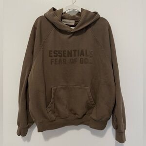 Fear of God Essentials Army Green Hoodie Size S Streetwear